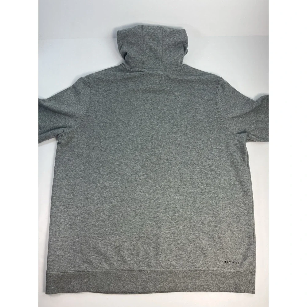 Jordan Hoodie Mens Size Large Gray Jumpman Logo Nike Dri Fit Sweatshirt DA9860